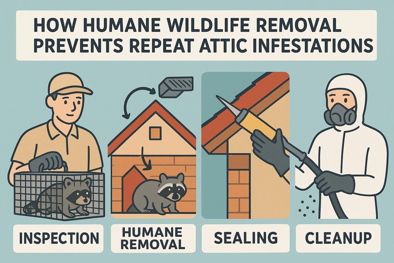 How Humane Wildlife Removal Prevents Repeat Attic Infestations